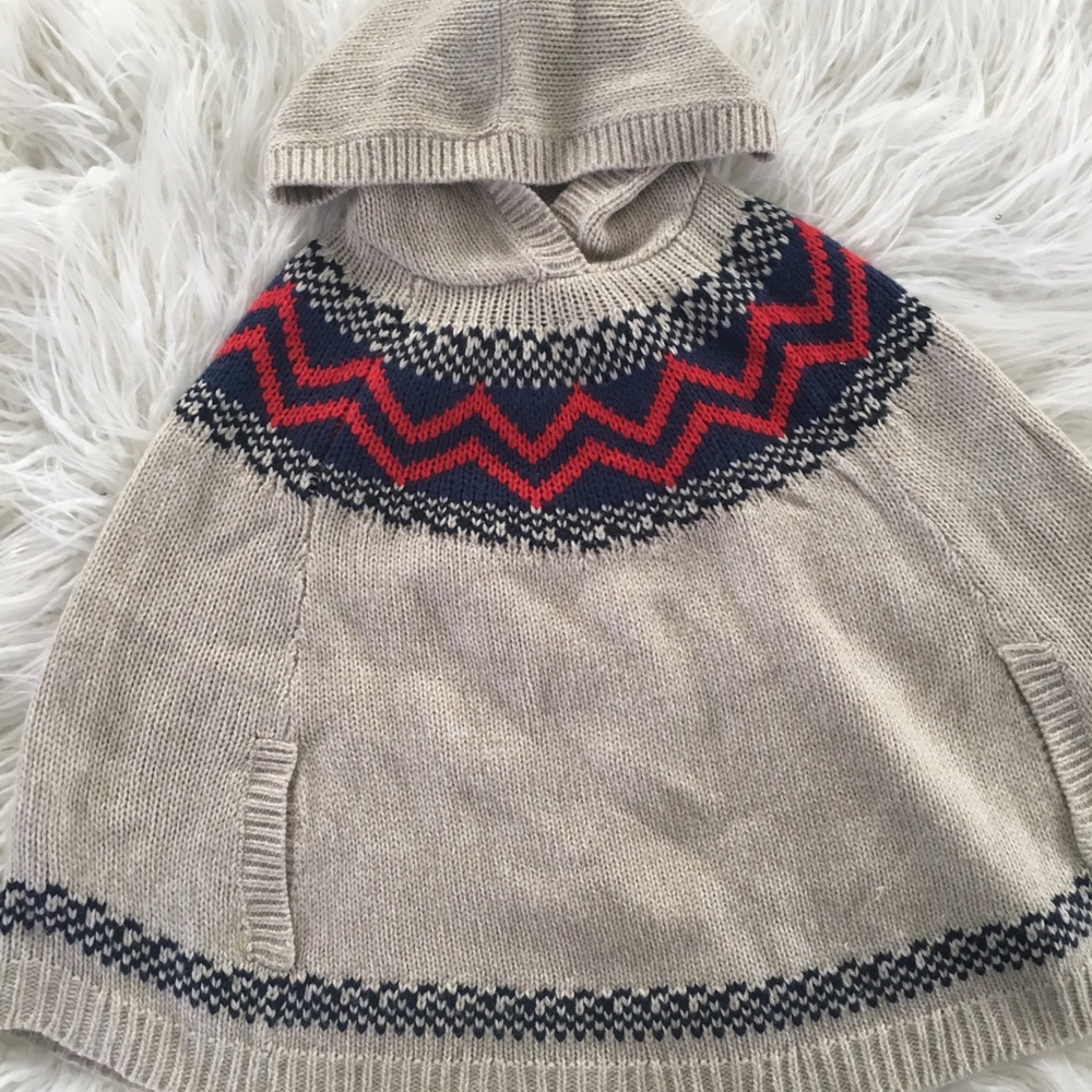 Poncho with hood. Great for cool nights